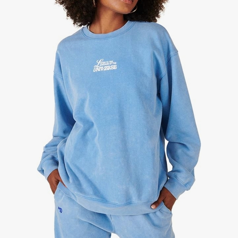 The Mayfair Group Listen to the Language of the Universe Cotton Sweatsuit Set - Picture 3 of 9